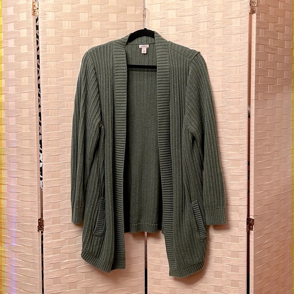 LL Bean XL Petite Cardigan